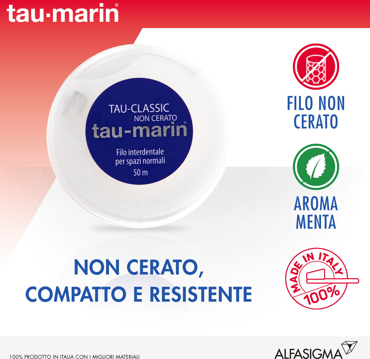 tau marin filo interdentale classic non cerato 50 m