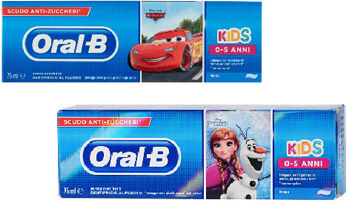 oral-b kids dentifricio per bambini 0/5 anni 75 ml