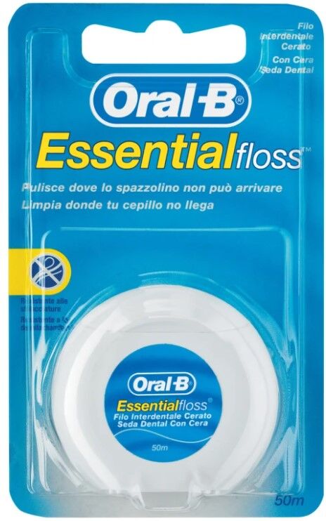 Oral-B Essential Floss Filo Interdentale Cerato 50 metri