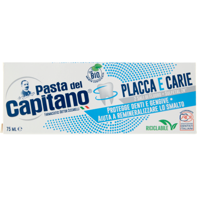 Pasta del Capitano - Placca e Carie - 75 ml - Placca e Carie - toothpaste Pasta del Capitano - Placca e Carie - 75 ml - Placca e Carie - toothpaste