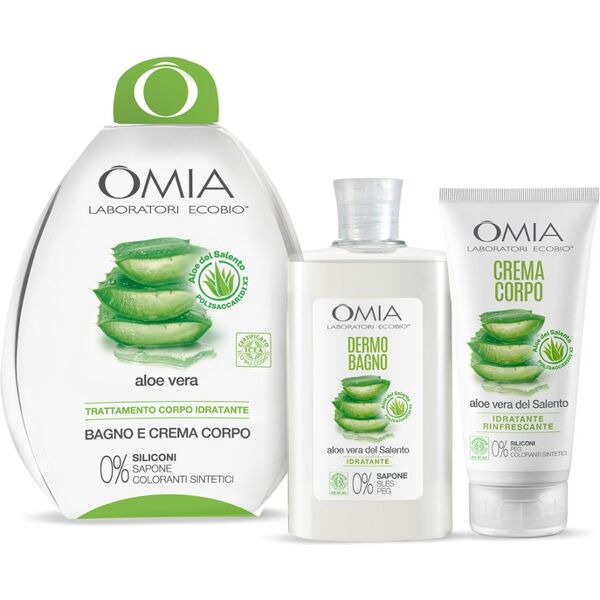 omia ovetto aloe dermo bagno 400 ml + crema corpo 200 ml