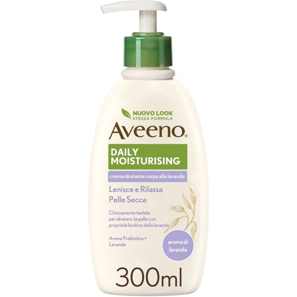 aveeno daily moisturising crema corpo idratante lavanda 300 ml