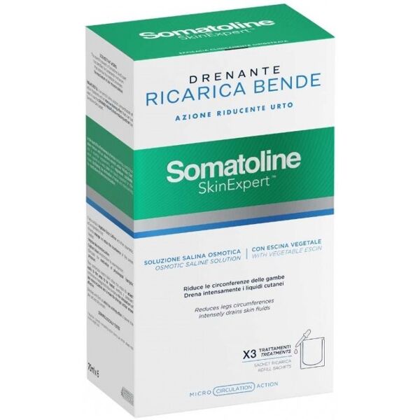 somatoline cosmetic bende snellenti drenanti kit ricarica x3