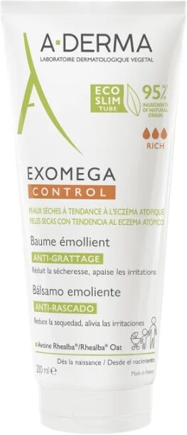 aderma exomega control balsamo emolliente 200 ml