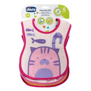 Chicco Bavagline Pappa 6M+ 3 Pezzi Rosa