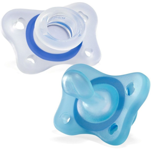 Chicco Gommottino Physioforma Boy In Silicone Per Bambino 2-6 Mesi 2 Pezzi