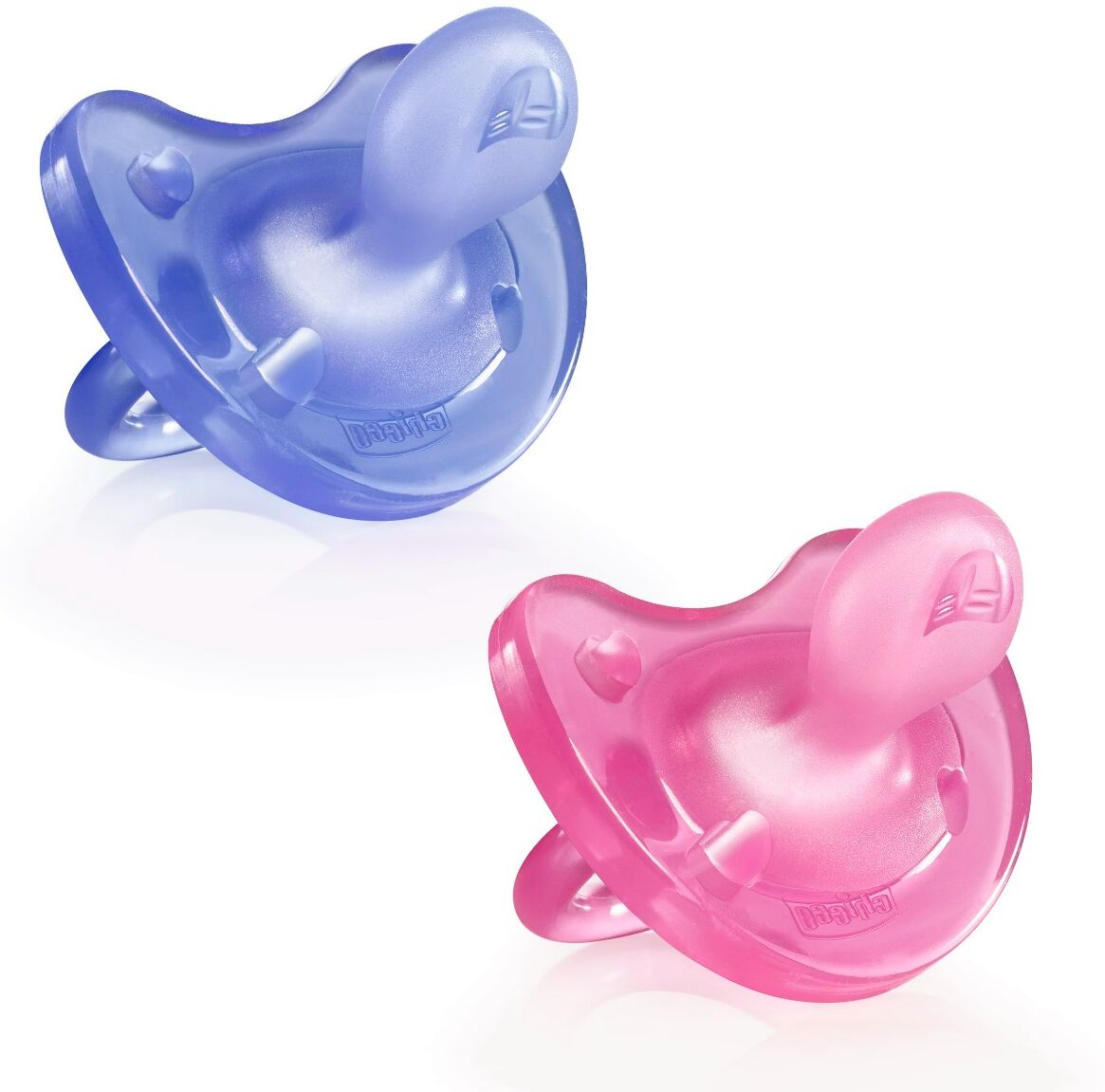 Chicco Gommotto Silicone Rosa 16-36M 2 Pezzi