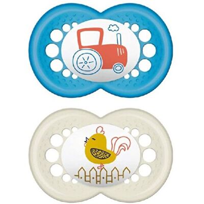 Set di Succhietti Mam Original - 16+ Mesi, Azzurro Set di Succhietti Mam Original - 16+ Mesi, Azzurro