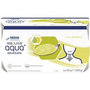 Nestle Resource Aqua gelificata Mela e Pera 4 x 125g