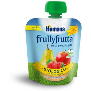 Humana Frullyfrutta Biologico Mela Pera Fragola 90 g