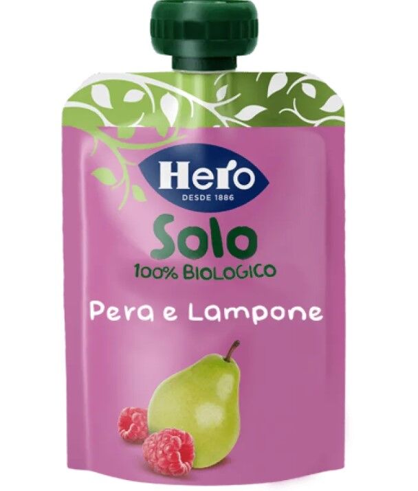 Hero Baby – Hero Baby Solo Frutta Frullata 100% Pera Lampone 100g
