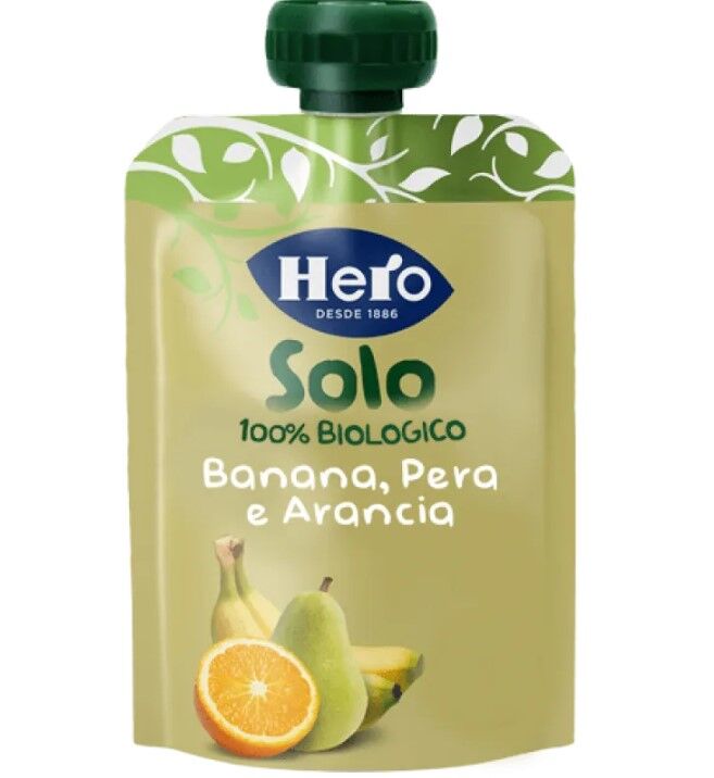 Hero Baby – Hero Baby Solo Frutta 100% Banana Pera E Arancia