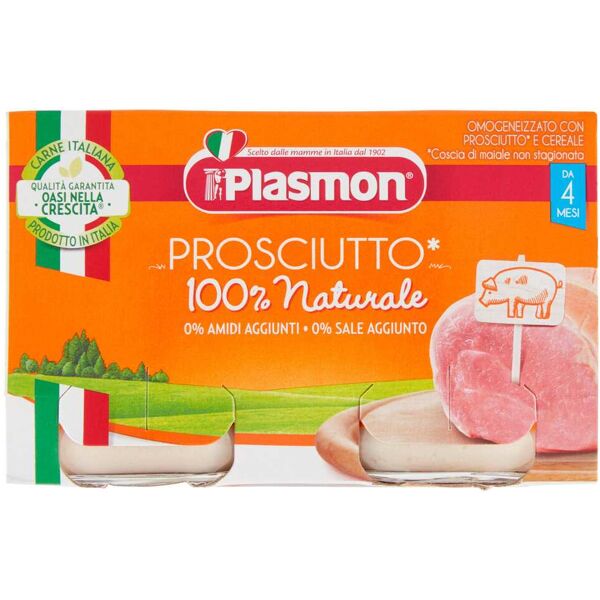 plasmon omogeneizzato di carne prosciutto cotto 2x120 g +4m