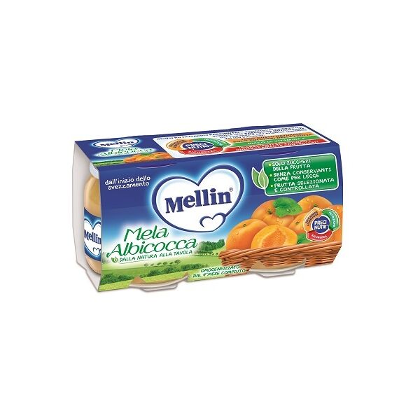 mellin omogeneizzato mela albicocca 2x100g