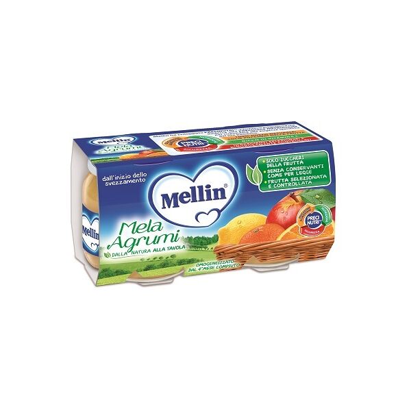 mellin omogeneizzato mela agrumi 2 x 100 g