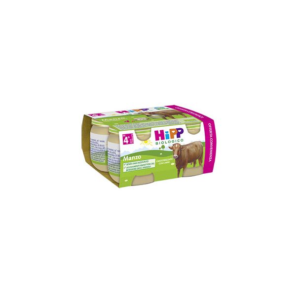 hipp bio omogenizzato manzo 4x80 g