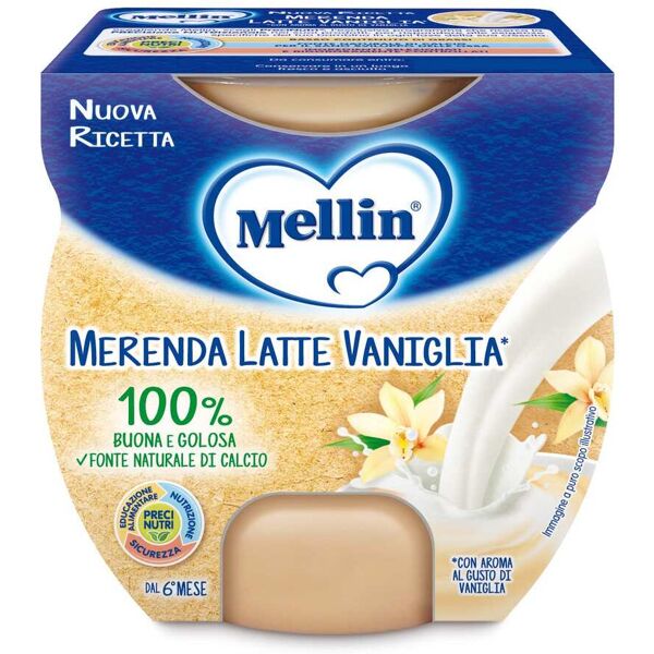 mellin merenda latte vaniglia 2x100g