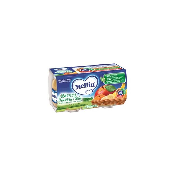 mellin omogeneizzato albicocca banana mela 2x100 g