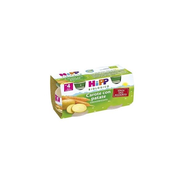 hipp biologico omogeneizzato carota e patate 2 x 80 g