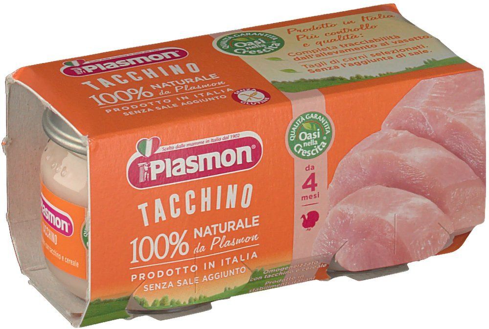 plasmon omogeneizzato tacchino 80gx2pz