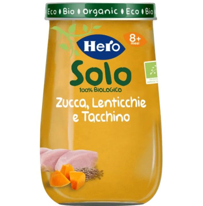 hero solo omogeneizzato zucchine lenticchie tacchino 190 g
