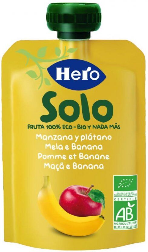 hero solo frutta frullata mela banana 100 g