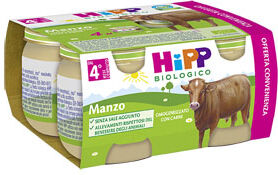 hipp bio omogenizzato manzo 4x80 g