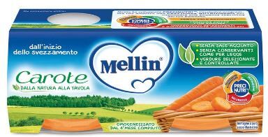 Mellin OMOGENEIZZATO Di Carote 2 X 80 G