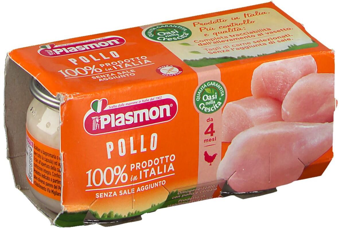 Plasmon Omogeneizzato Pollo 2 Vasetti Da 80 G