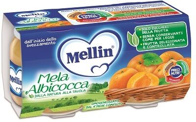 Mellin Omogeneizzato Mela Albicocca 2X100G