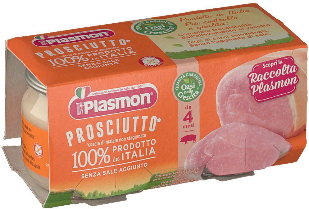 Plasmon Omogeneizzato Prosciutto 2 Vasetti Per 80 G