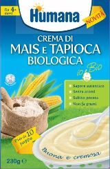 Humana Crema di Mais e Tapioca Biologica Senza Glutine 230 g