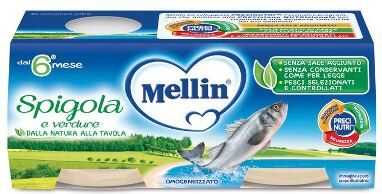 Mellin OMOGENEIZZATO Di Spigola 2 X 80 G