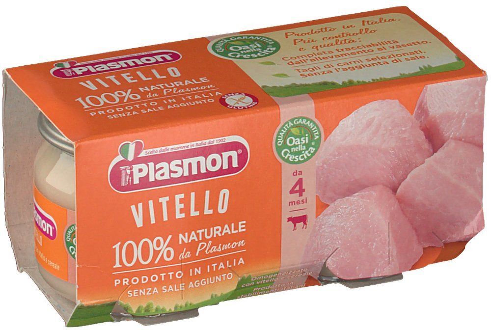 Plasmon Omogeneizzato Vitello 2 Vasetti Da 80 G