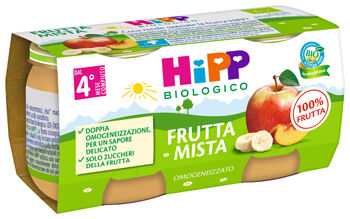 Hipp Bio Omogeneizzato Frutta Mista 2X80 G