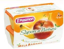 Plasmon Omogeneizzati Di Frutta Sapori Di Natura Alla Mela E Banana 4x100 g +4m