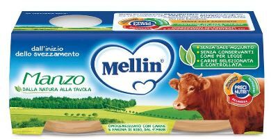 Mellin OMOGENEIZZATO Di Manzo 2 X 80 G