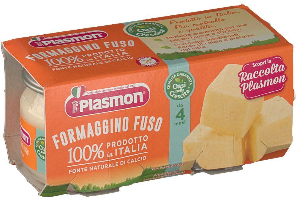 Plasmon Omogeneizzato Formaggino Fuso Classico 2 x 80 g