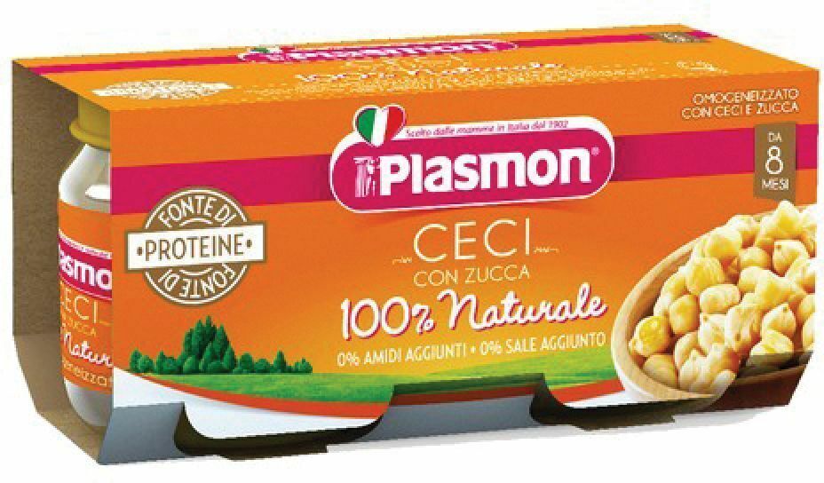 Plasmon Omogeneizzati Ceci/Zucca 2X80 g