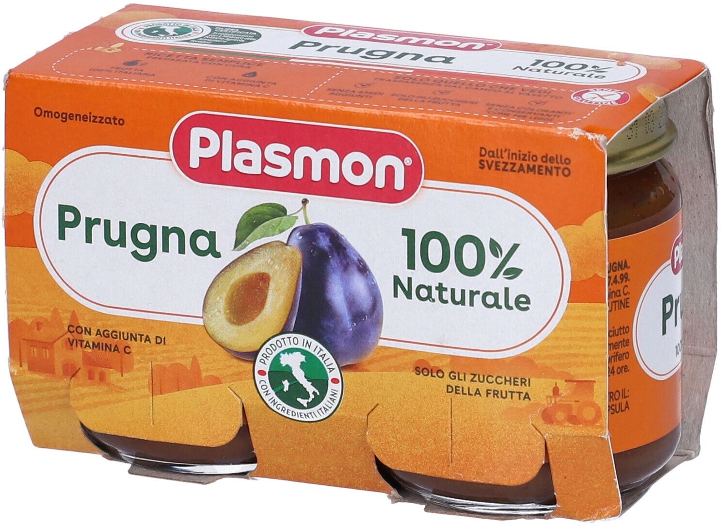 Plasmon Omogeneizzato Prugna 2X104 g