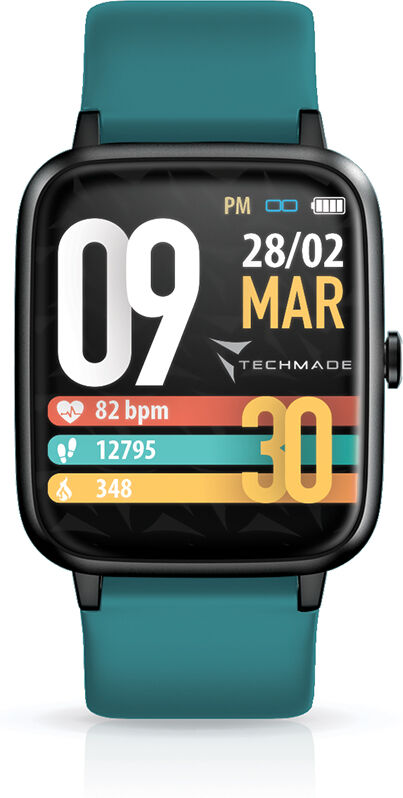 Techmade Move Smartwatch Petrol-Black