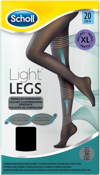 Scholl Light Legs Collant 20 DEN Nero Taglia XL