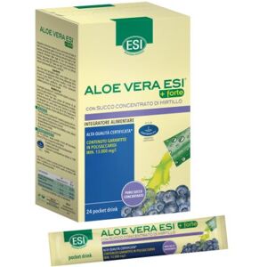 Esi Aloe Vera Succo + Forte Mirtillo 24 Pocket Drink