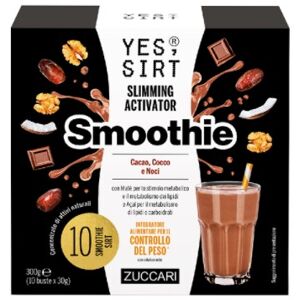 Zuccari Yes Sirt Smoothie Cacao Cocco Noci 10x30 g - Controllo del peso