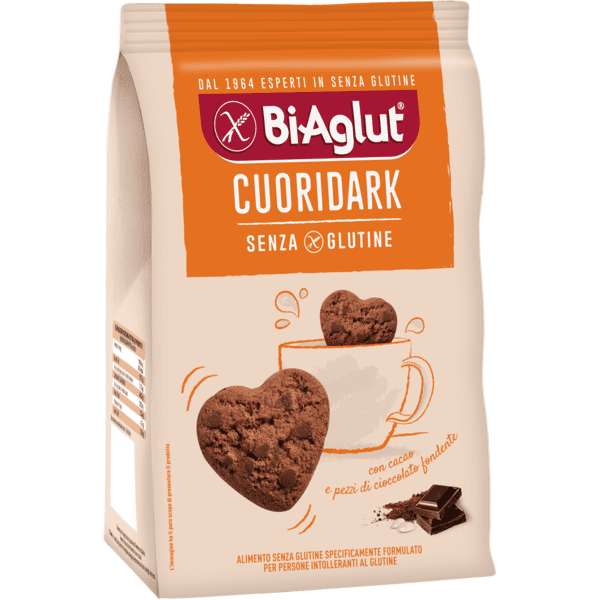 biaglut cuori dark biscotti senza glutine 200 g