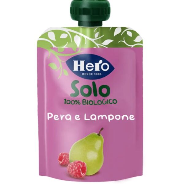 hero solo frutta frullata pera e lampone 100 g