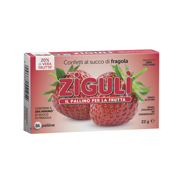 ziguli' zigulì fragola blister 36 palline