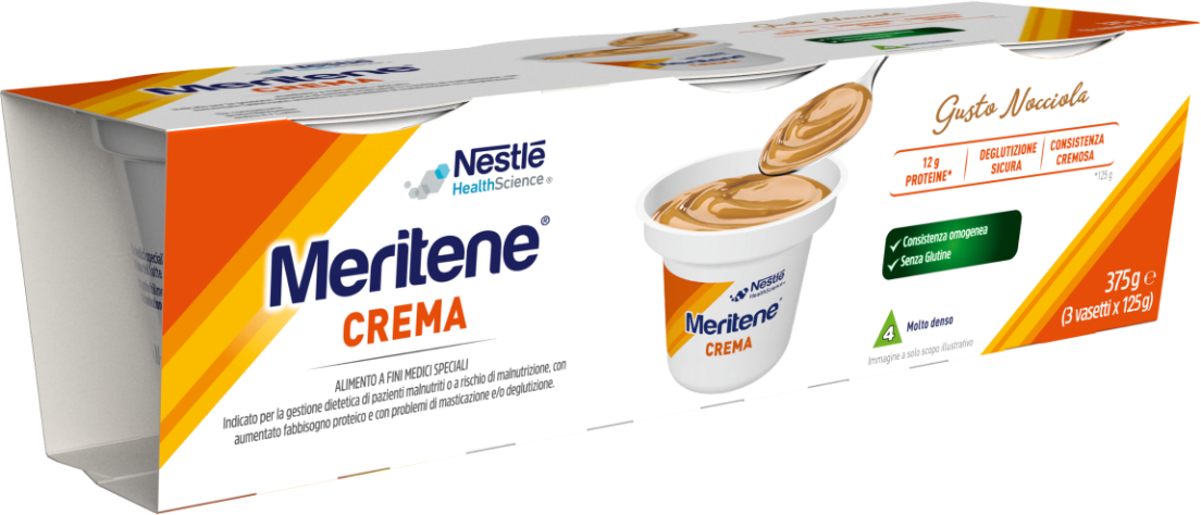 meritene creme nocciola 3x125 g