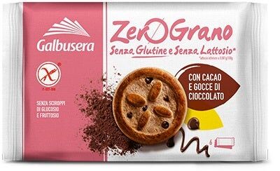 zerograno galbusera  frollini con gocce di cioccolato 300 g