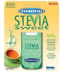 Hermesetas Stevia Sweet Dolcificante Acalorico 300 Compresse